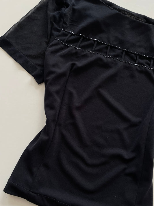 Black Vintage Top-Bust 36
