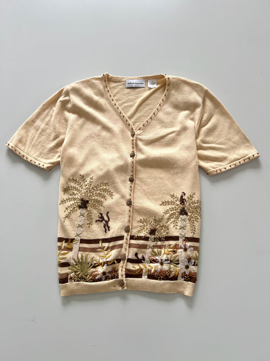 Alfred Dunner Hand Embroidered Vest Sweater-Bust 42