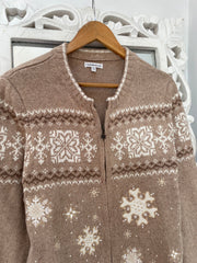 Croft & Barrow Embroidered Christmas Sweater-Bust 38