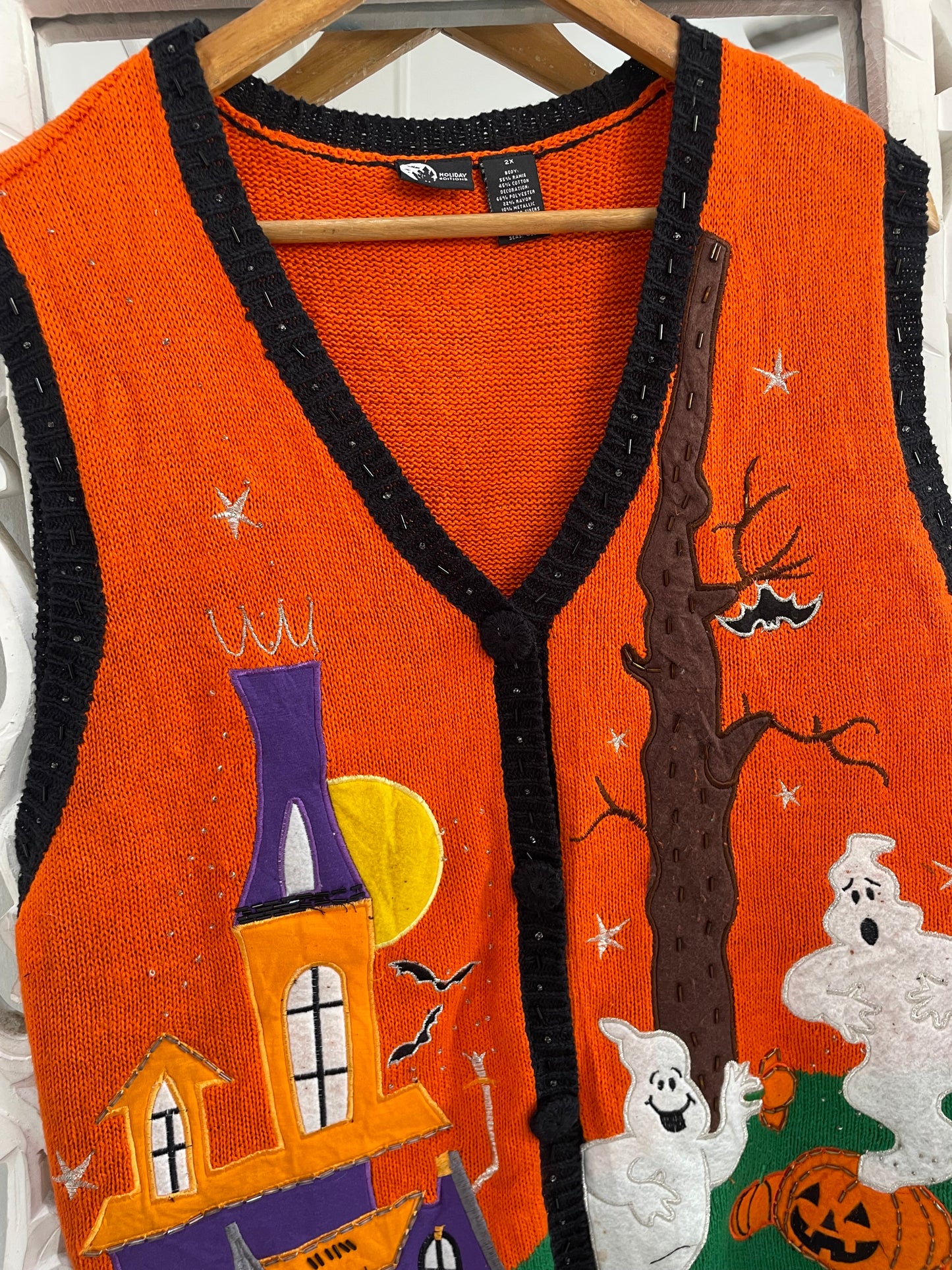 Holiday Editions Christmas Sweater Vest-Bust 40