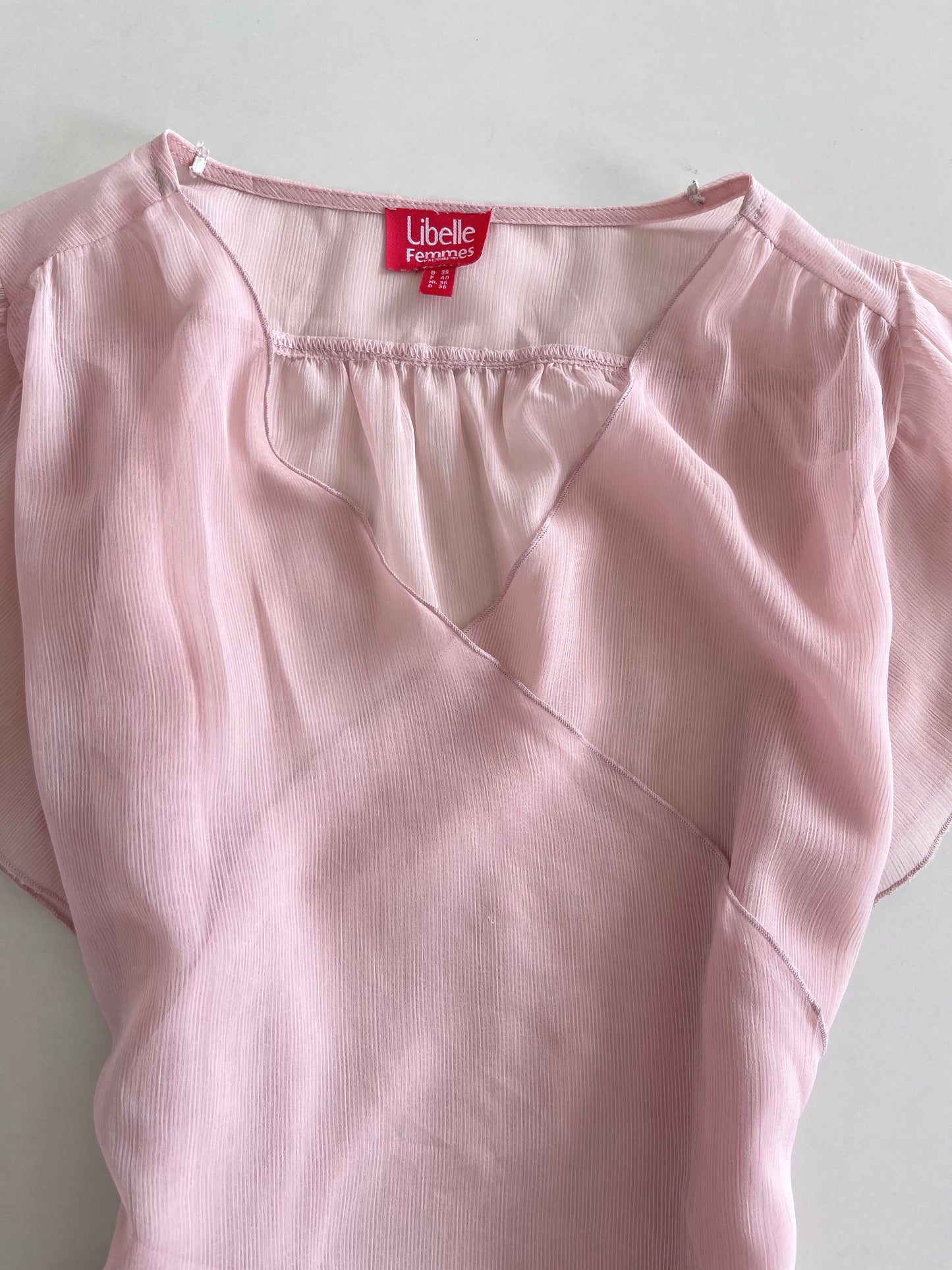 Libelle Femmes Wraparound Sheer Top-Bust 36 to 40
