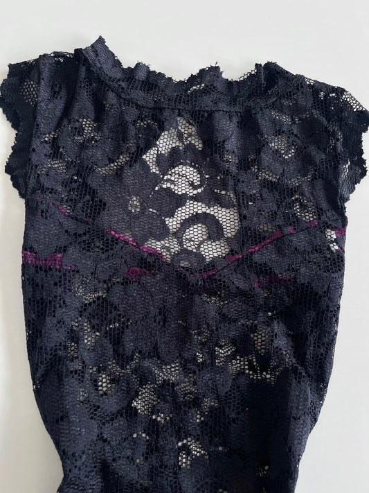 Lace Sheer Dress-Bust 28 to 30