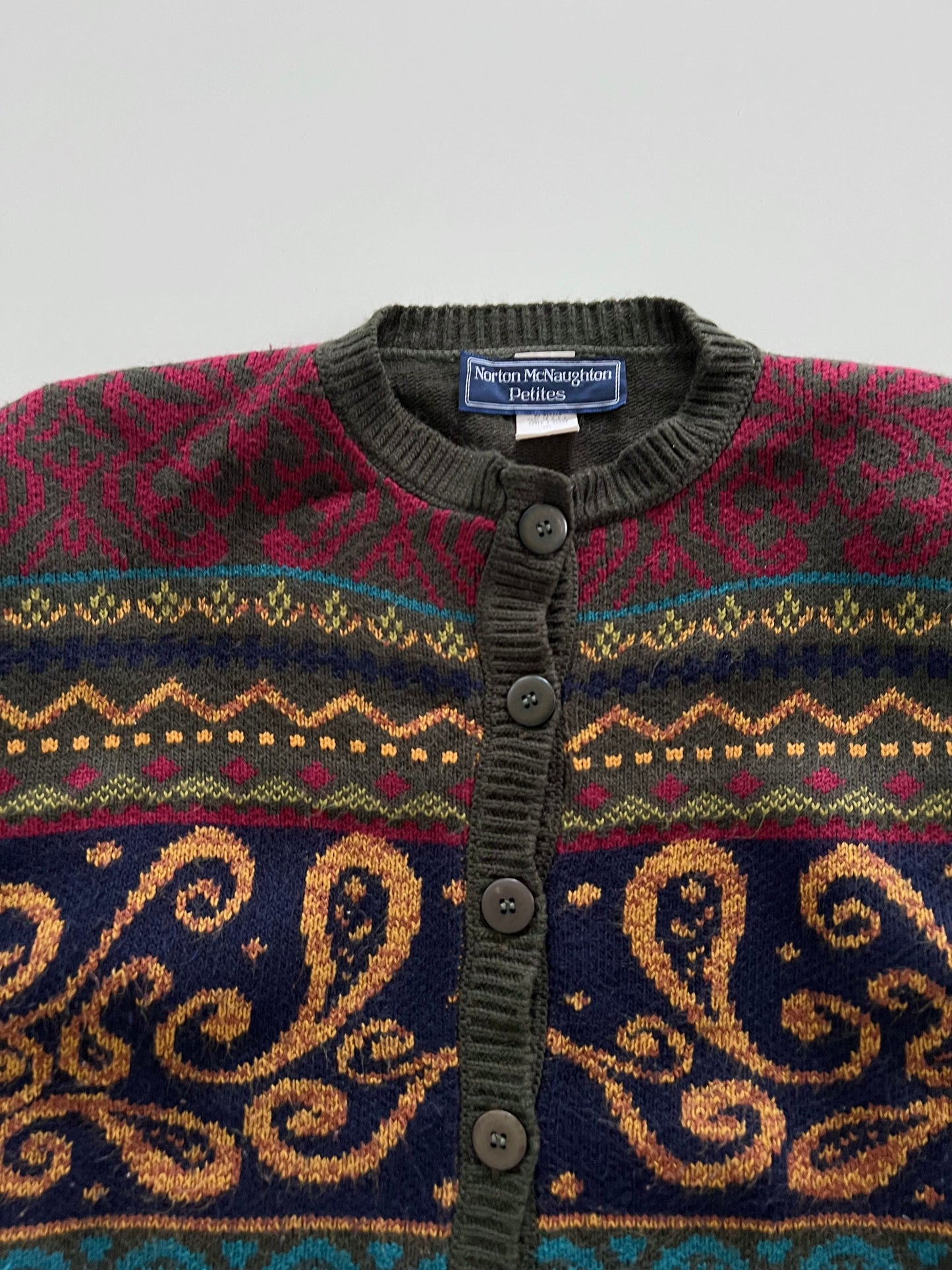 Norton McNaughton Petites Embroidered Sweater-Bust 44