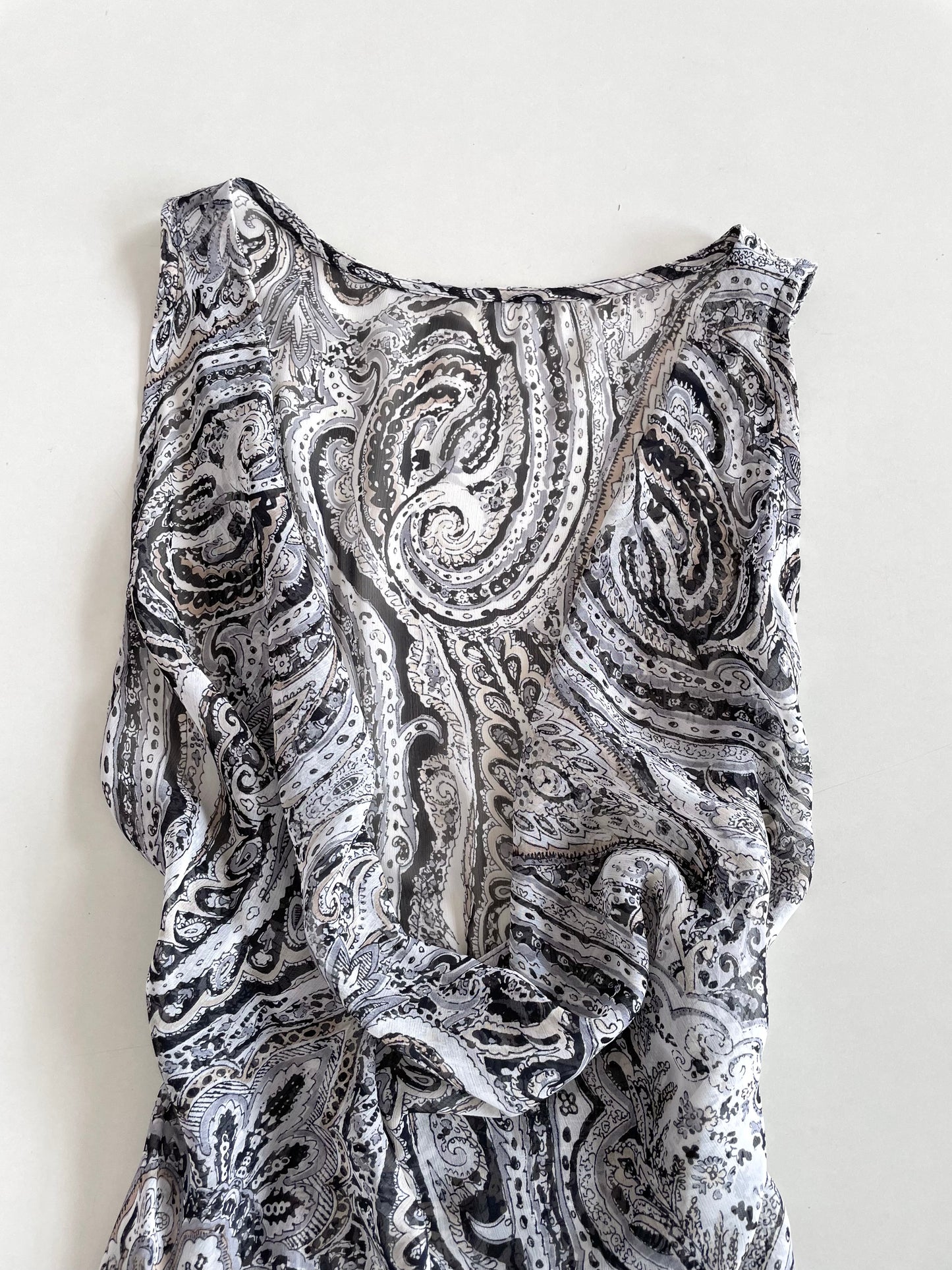 Paisley Sheer Top-Bust 34