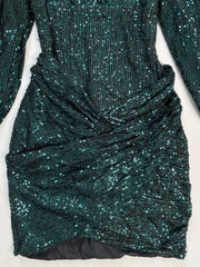 Sequin Sweetheart Neck Dress-Bust 30 to 32