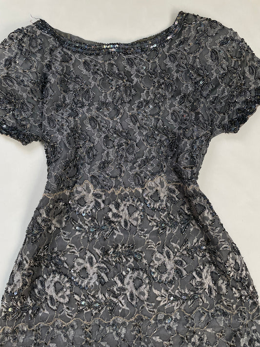 Heavily Hand Embroidered Dress-Bust 34