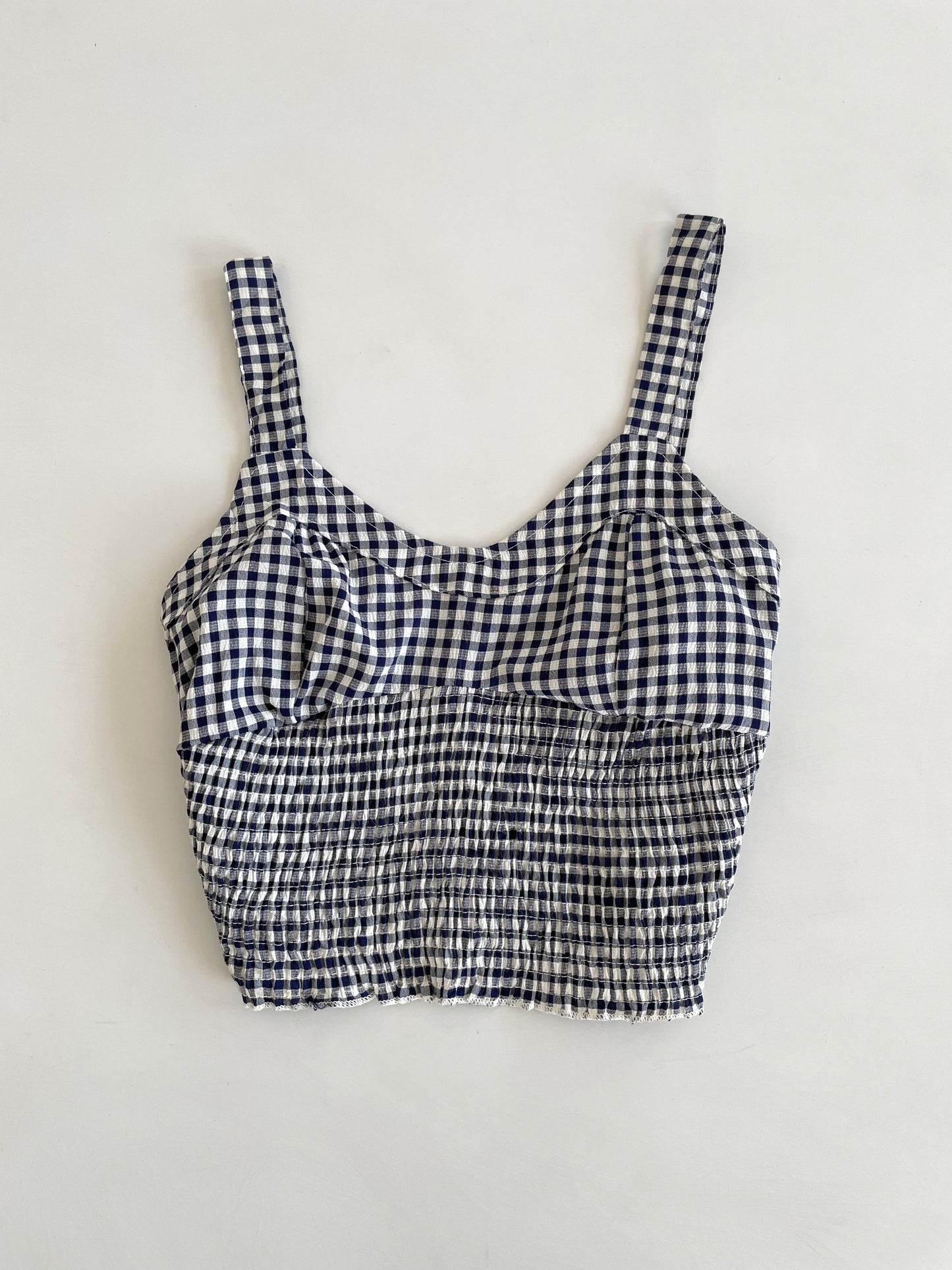 Gingham Top-Bust 30