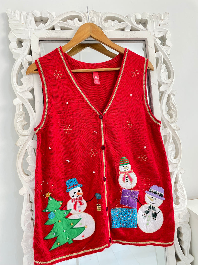 Christmas Sweater Vest-Bust 36