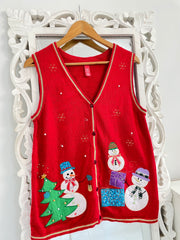 Christmas Sweater Vest-Bust 36