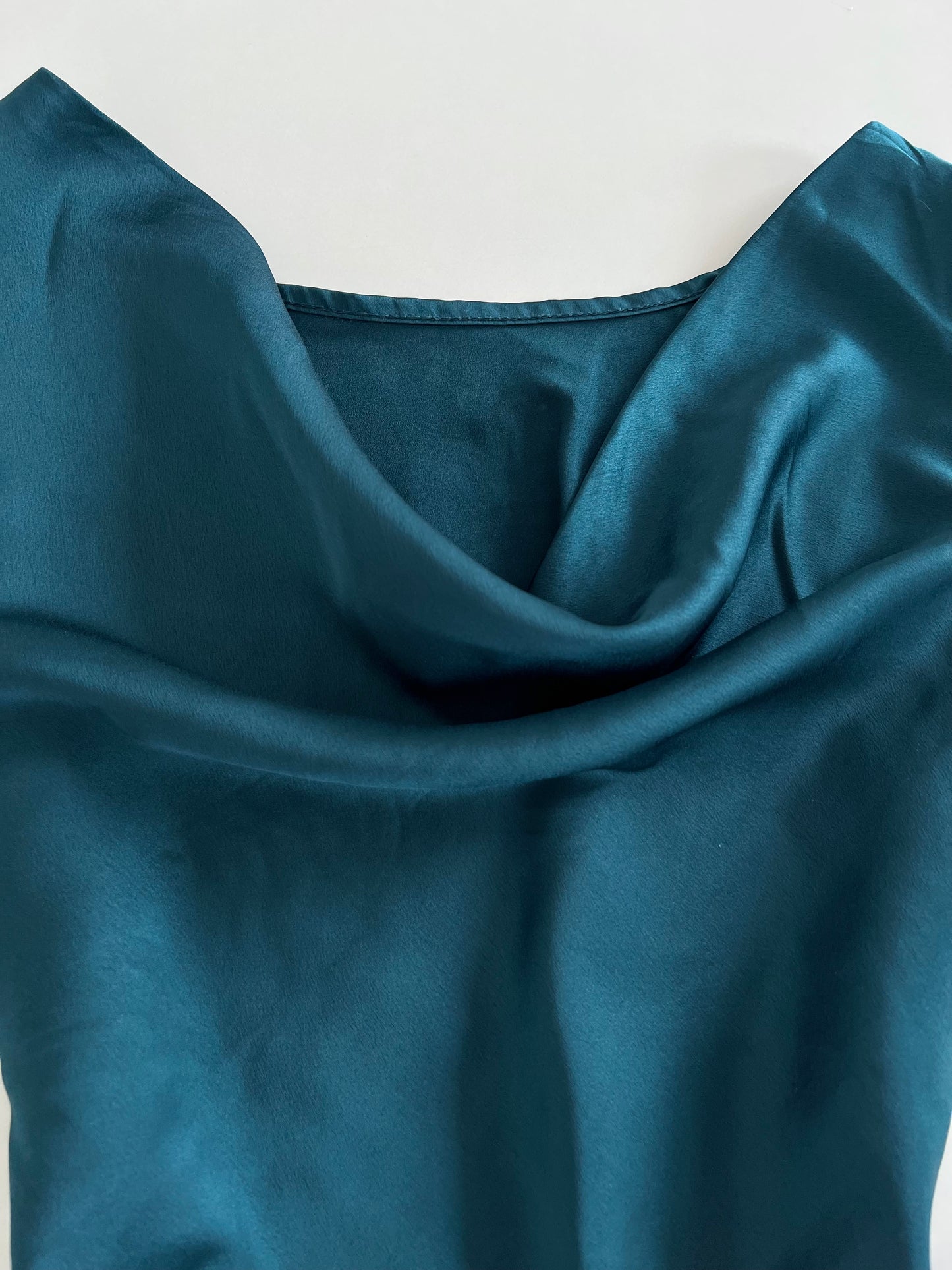 Satin Cowl Neck Top-Bust 36