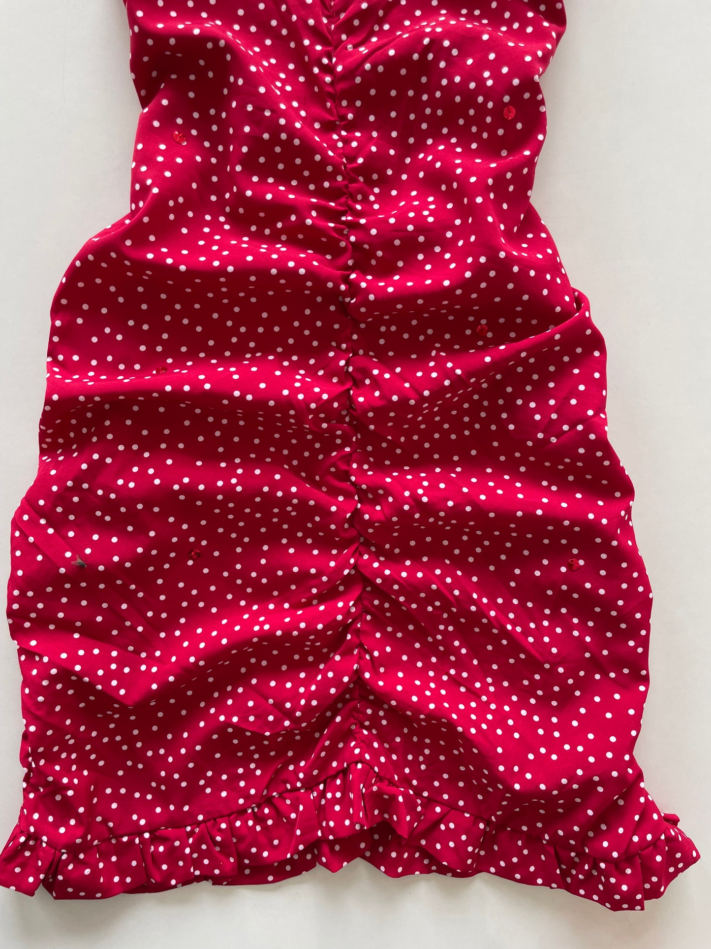 Polka Dot Red Dress-Bust 34