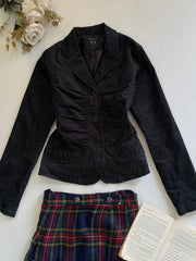 Vintage Corduroy Ruched Blazer-Chest 34