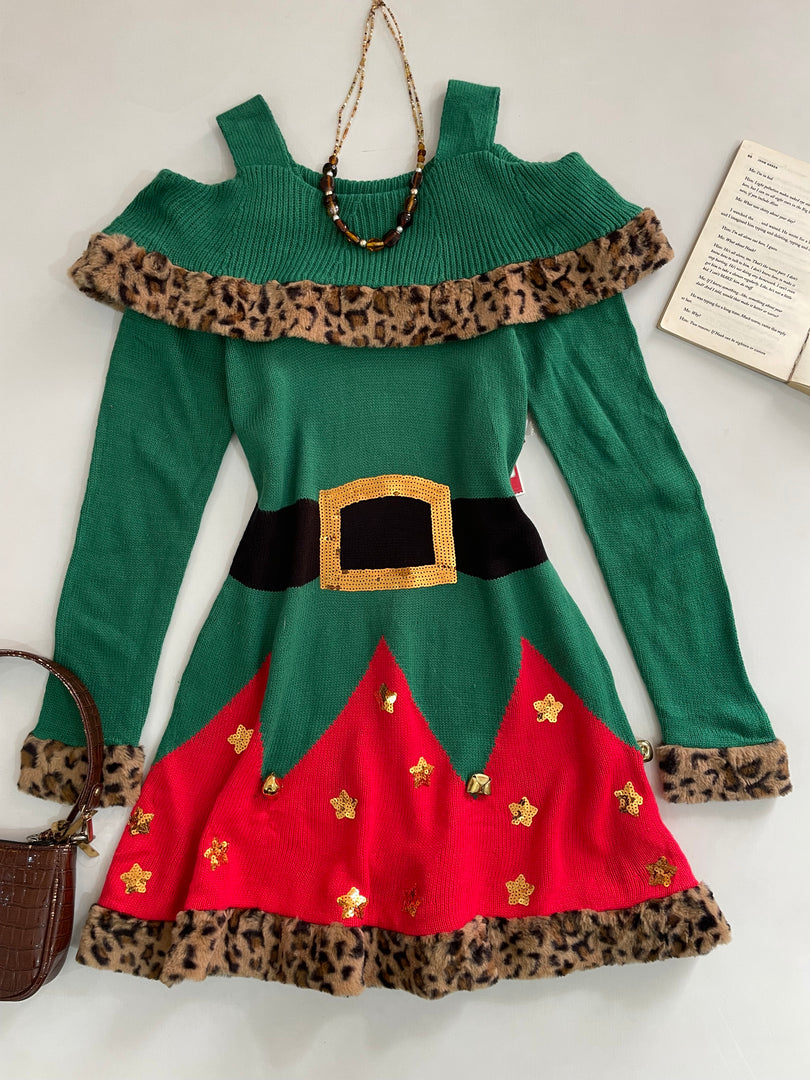 Christmas Sweater Dress-Bust 32