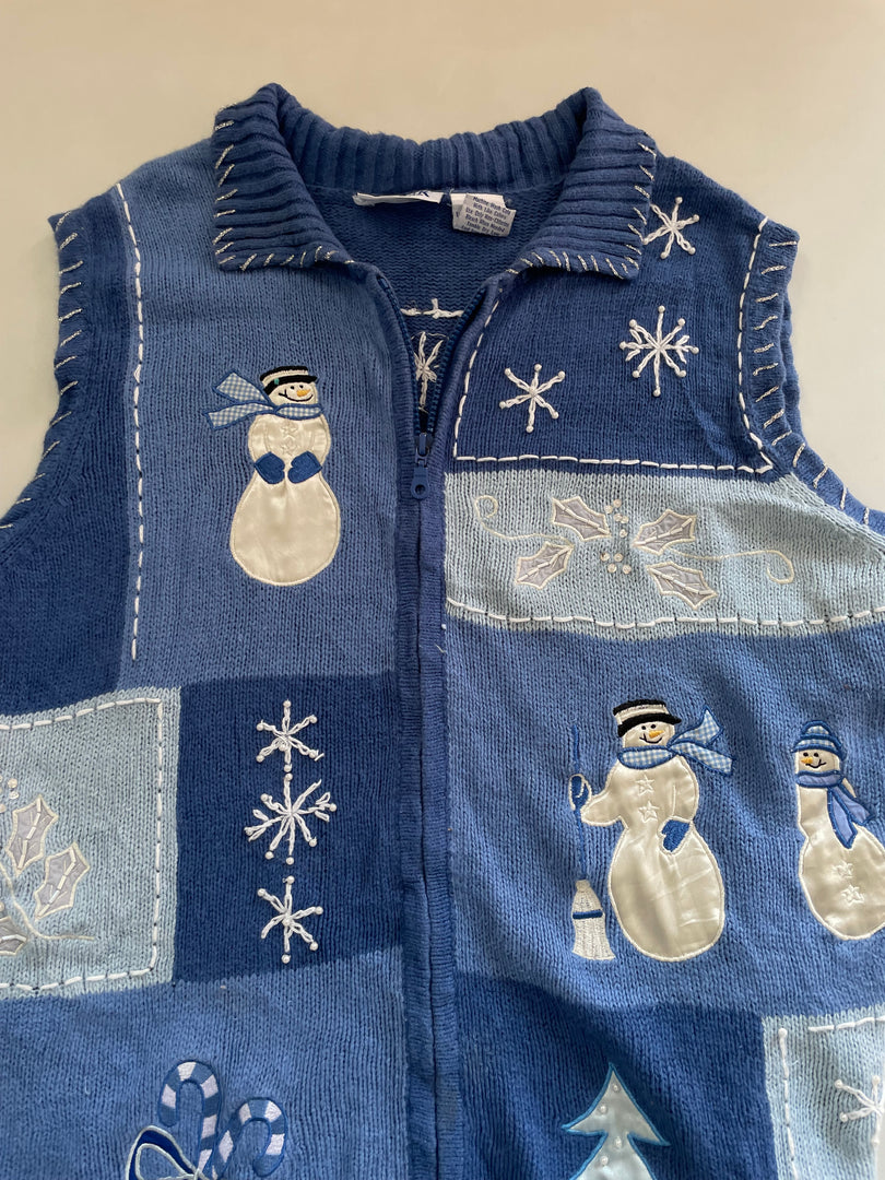 Blair Embroidered Christmas Sweater Vest-Bust 50