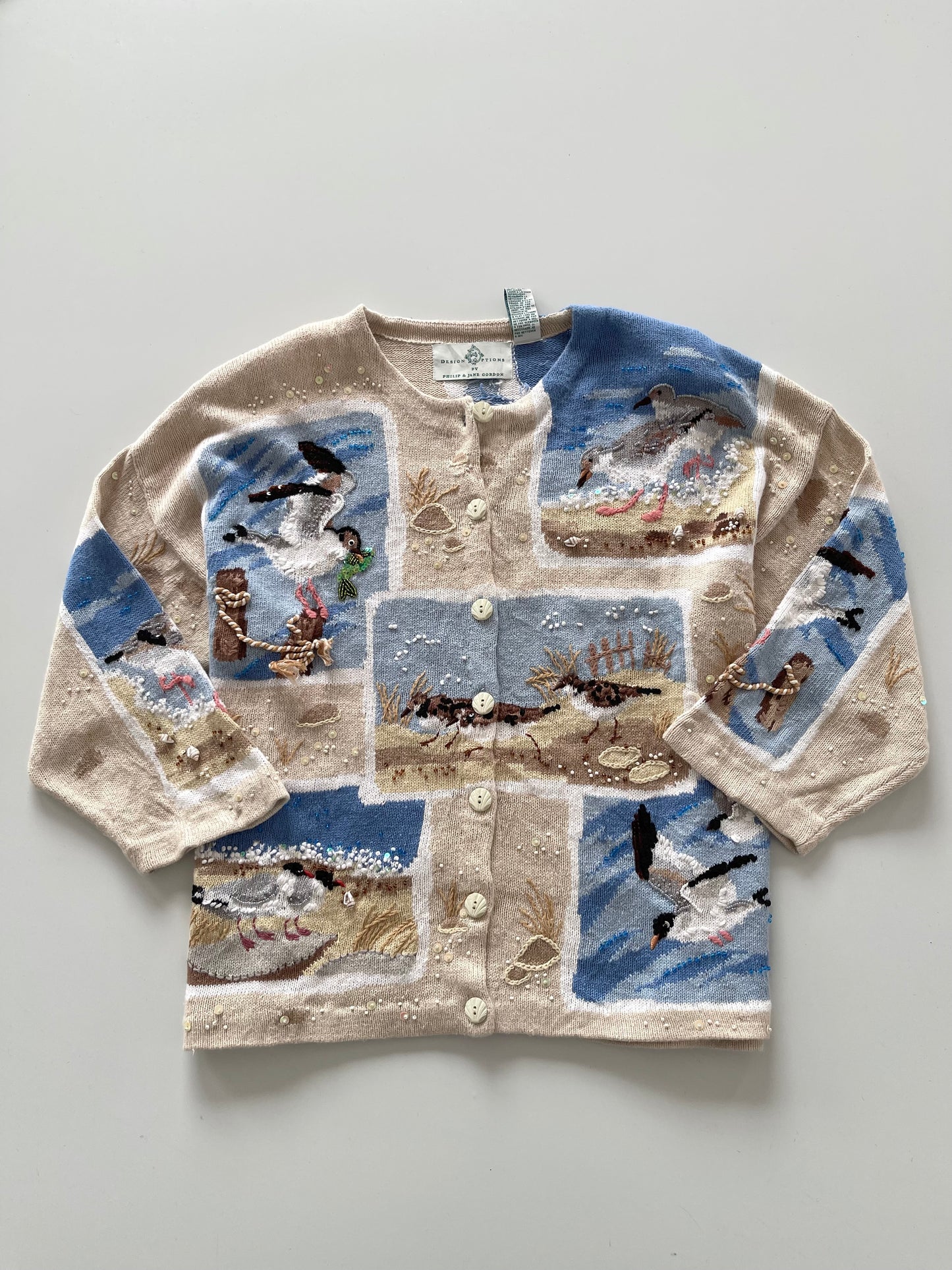 Design Options By Philip & Jane Gordon Hand Embroidered Landscape Sweater-Bust 50