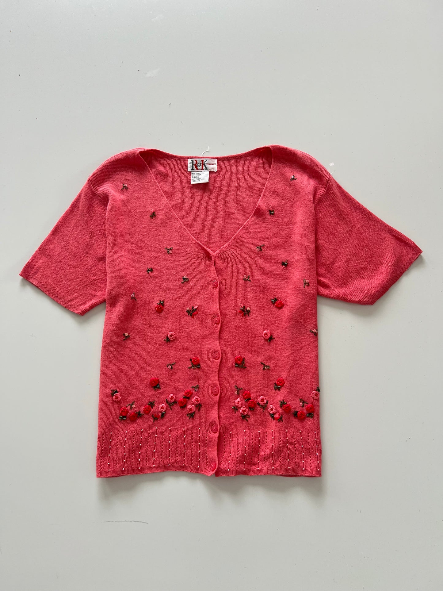 R&K Originals Embroidered Sweater-Bust 42