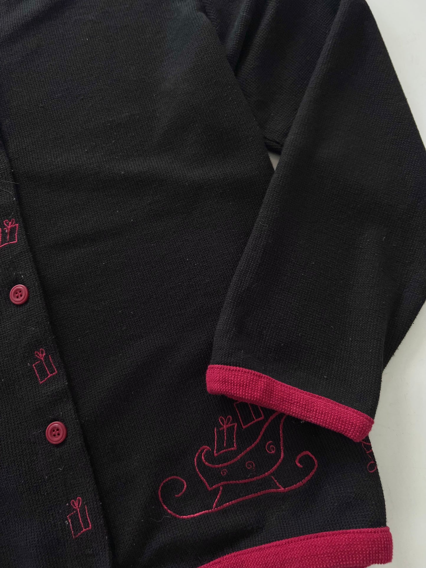CJ Banks Embroidered Christmas Sweater-Bust 46