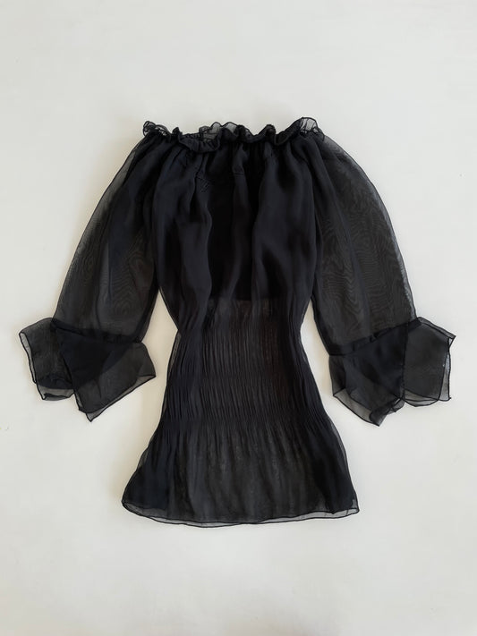 Sheer Vintage Top-Bust 34 to 36