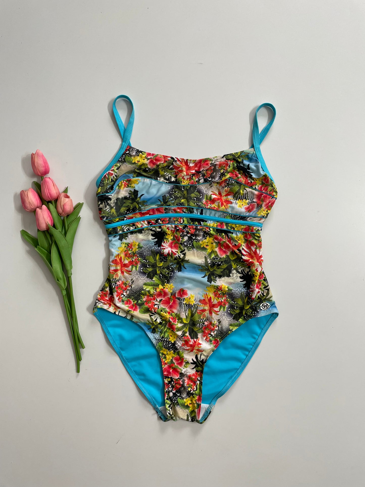 PRINTED HAWAI SWIMSUIT BUST - 34 to 36