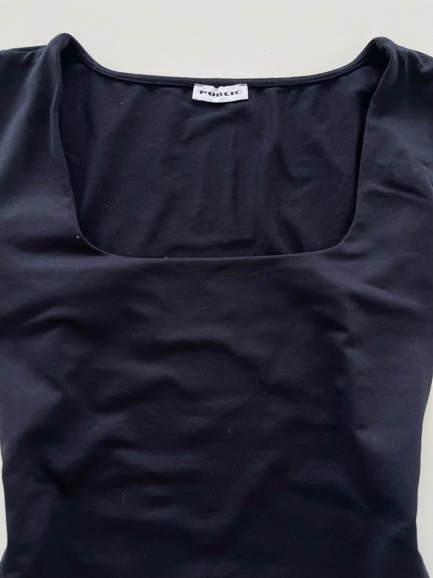 Public Square Neck Black Top-Bust 36 to 38