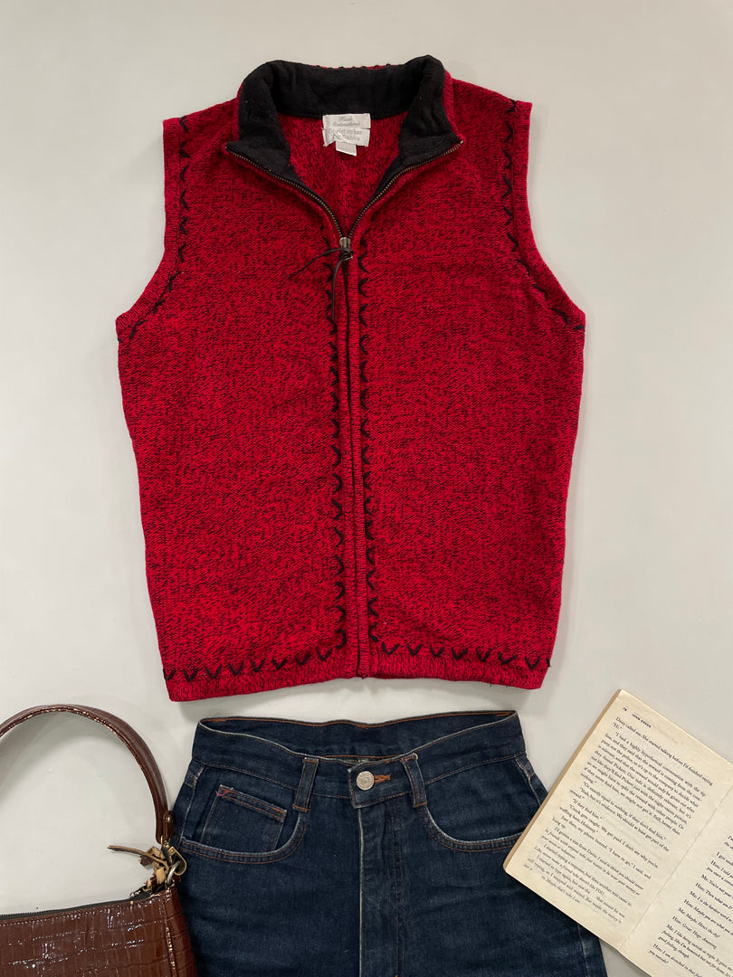 Christopher & Banks Embroidered Sweater Vest-Bust 36