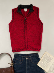 Christopher & Banks Embroidered Sweater Vest-Bust 36