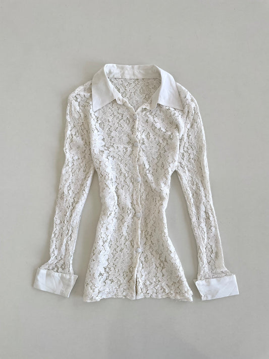 Vintage Lace Top-Bust 34