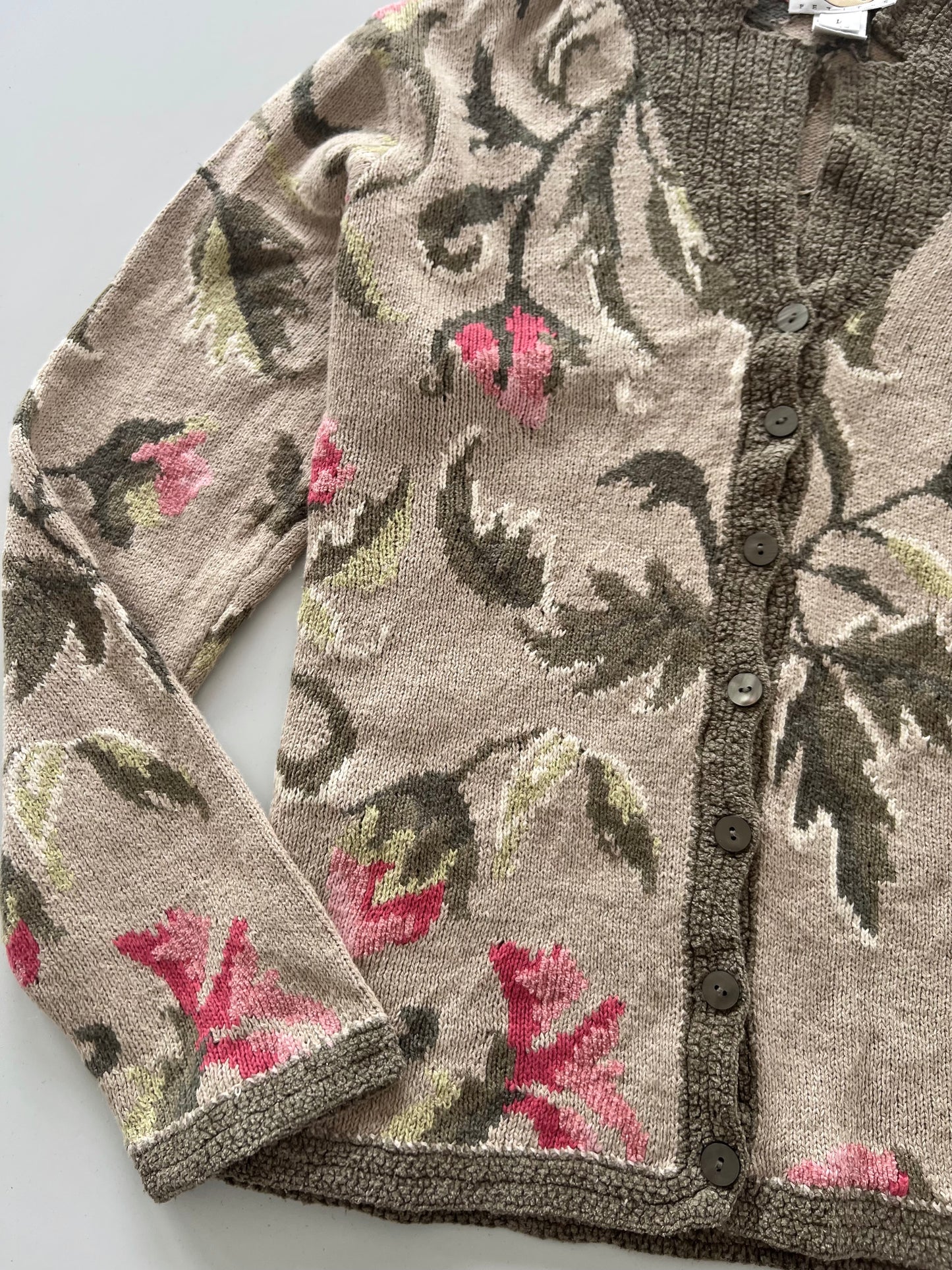 Talbots Embroidered Sweater-Bust 44