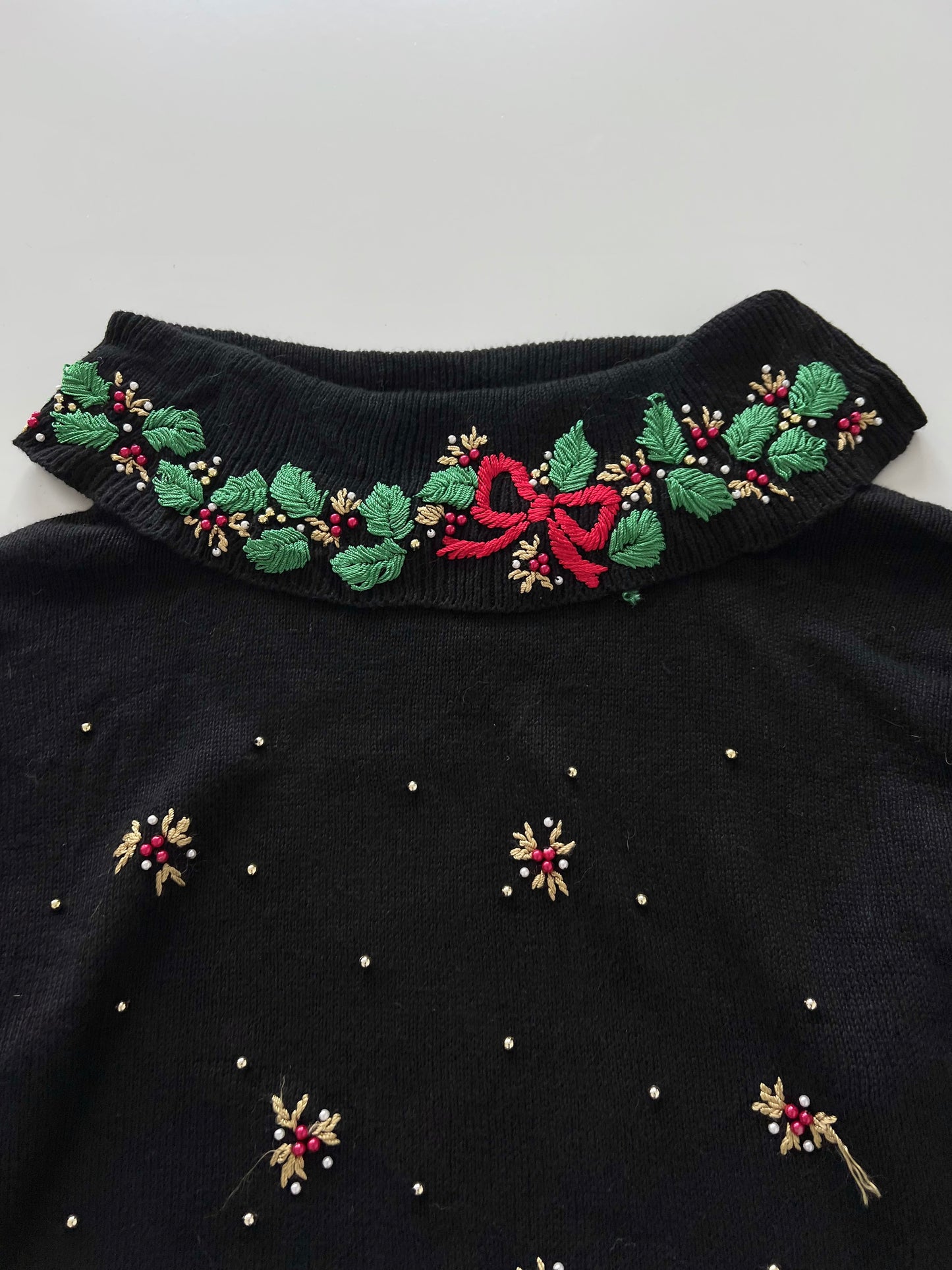 Victoria Jones Embroidered Sweater-Bust 50