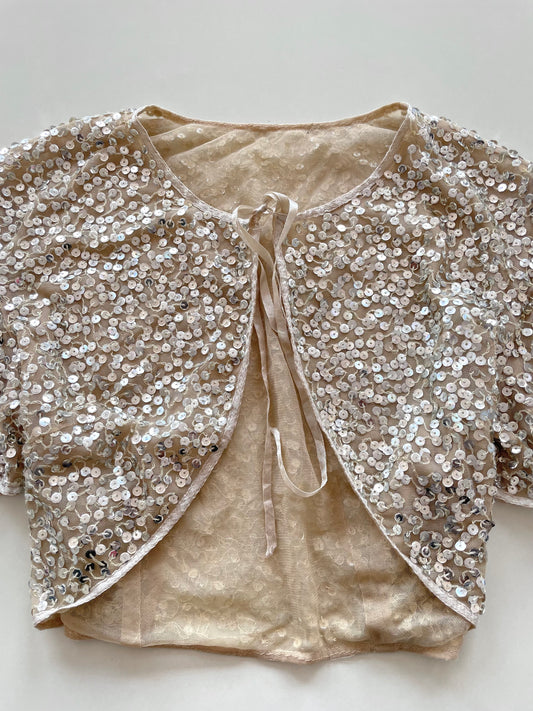 Sequin Shrug-Bust 36