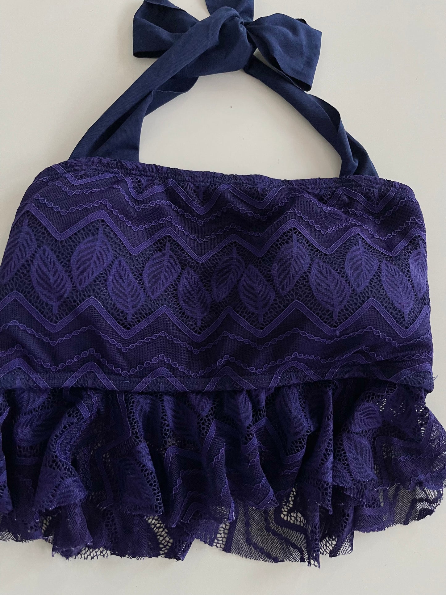Purple Lace Top-Bust 28 to 30