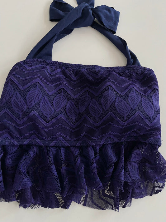 Purple Lace Top-Bust 28 to 30