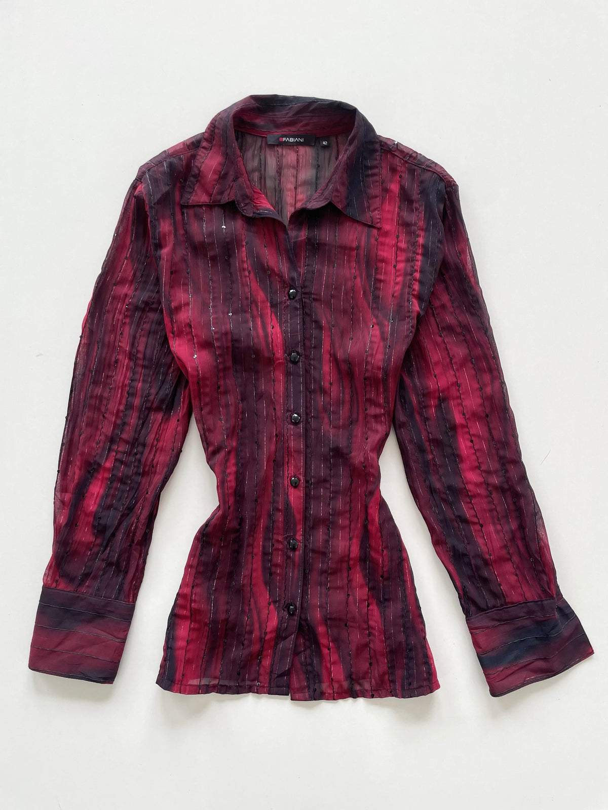 Fabiani Sequin Sheer Shirt-Bust 42