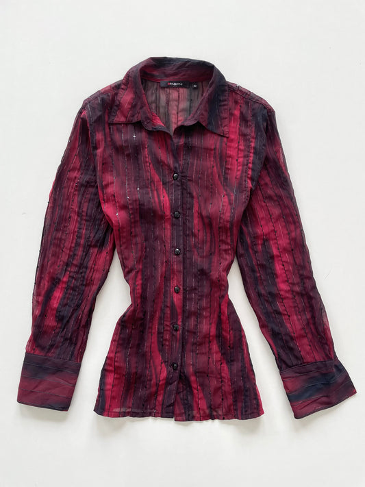 Fabiani Sequin Sheer Shirt-Bust 42