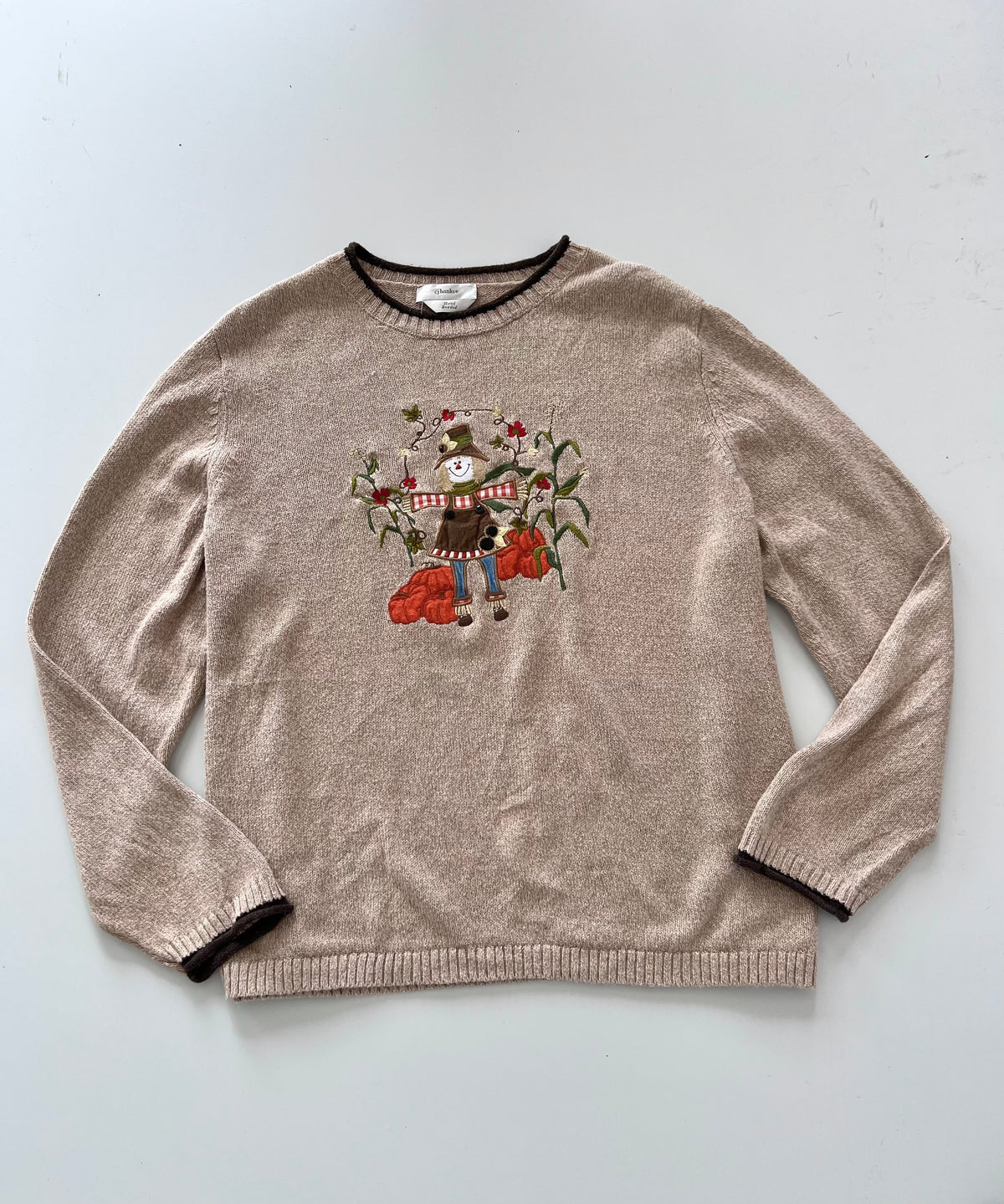 Cj Banks Embroidered Christmas Sweater-Bust 56