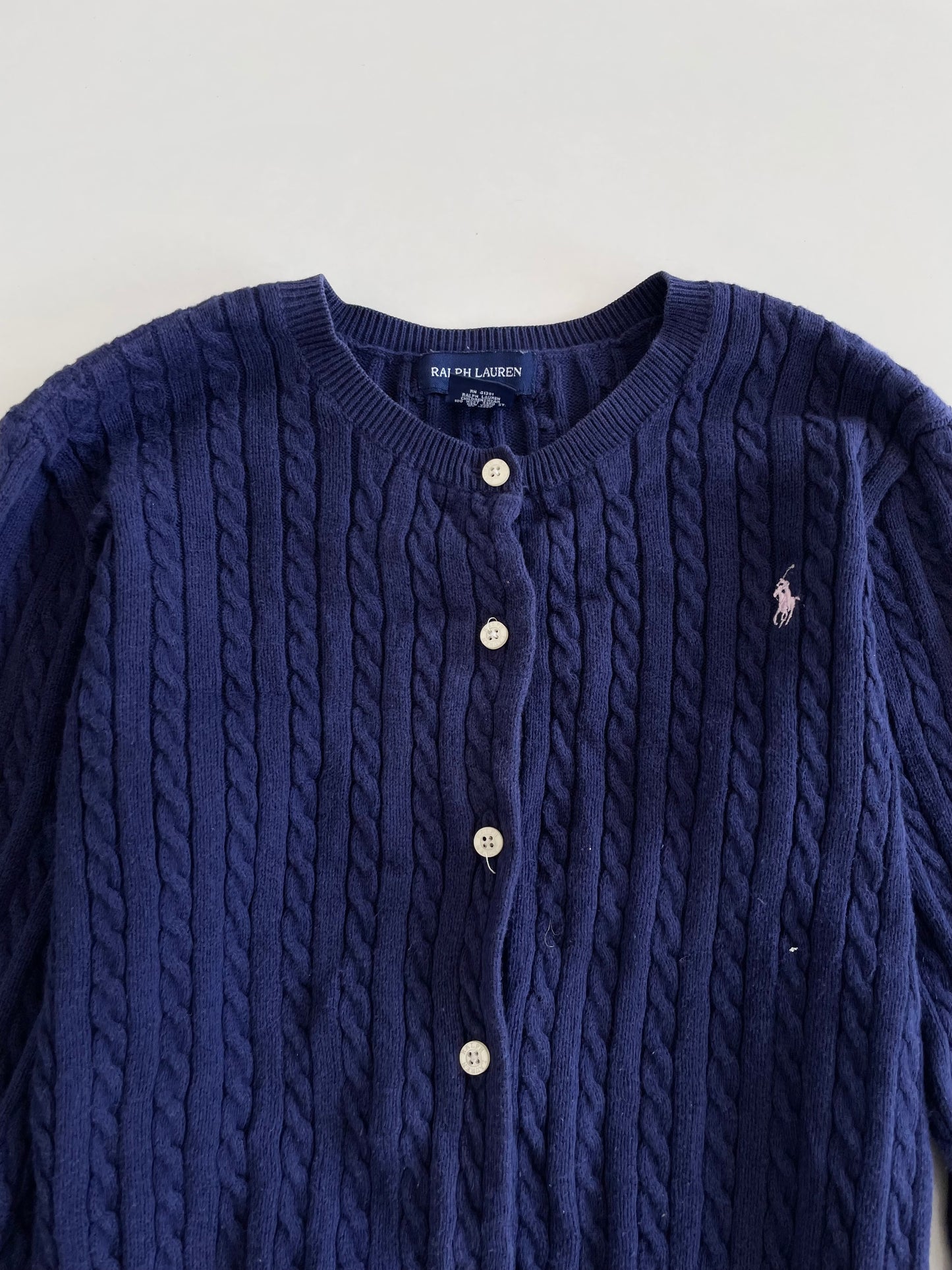 Ralph Lauren 100% Cotton Vintage Cardigan-Bust 34