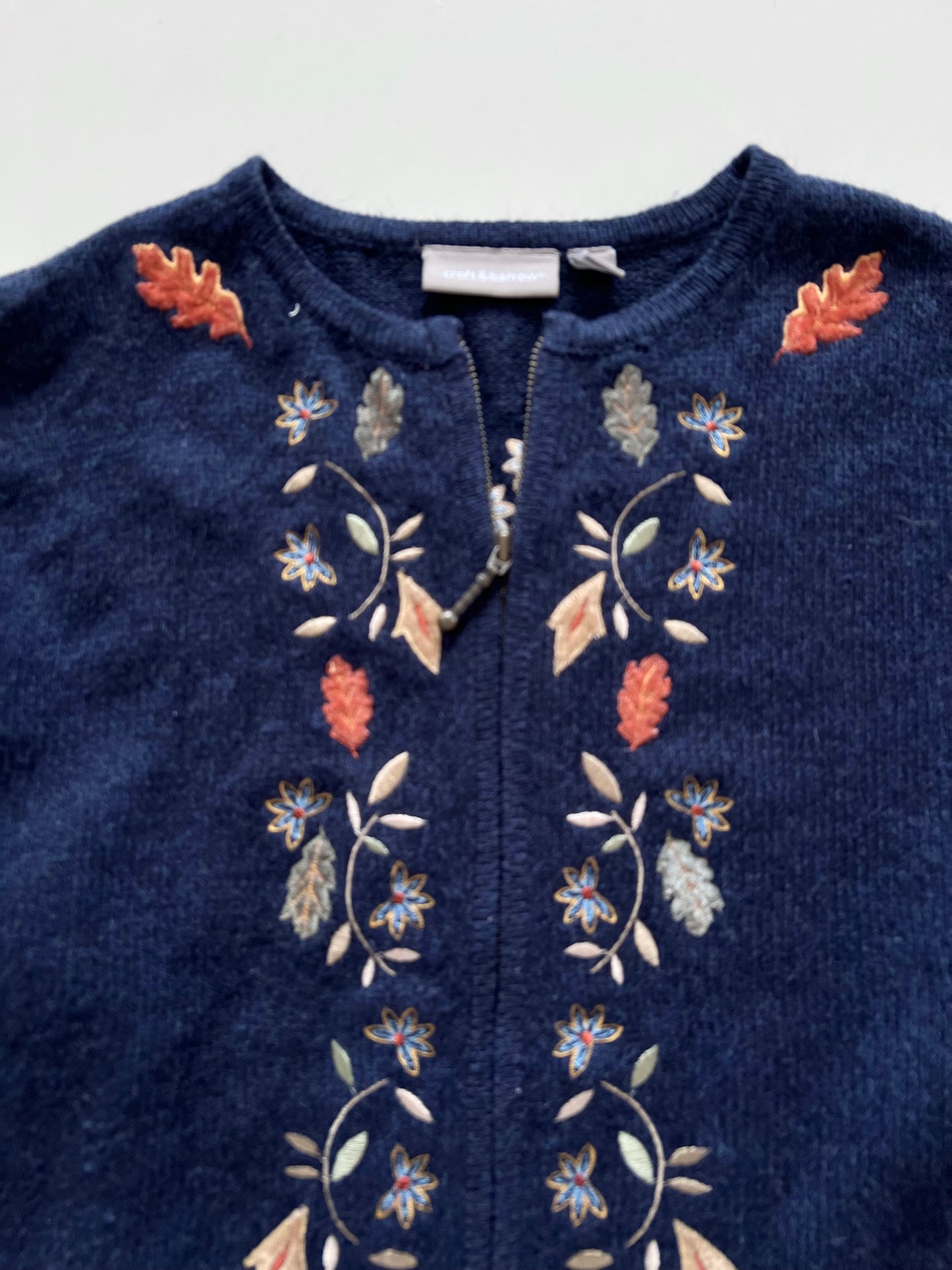 Croft & Barrow Embroidered Zipper-Bust 48