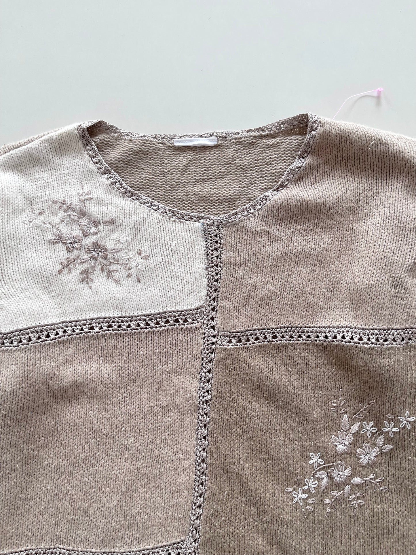Embroidered Sweater-Bust 42