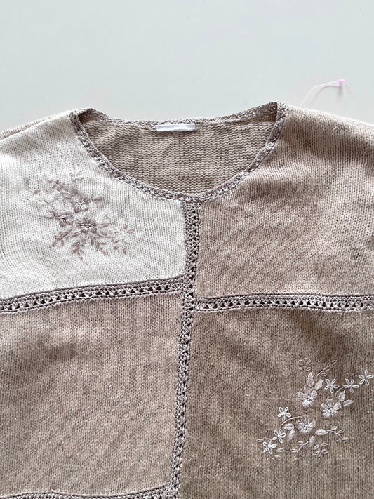 Embroidered Sweater-Bust 42