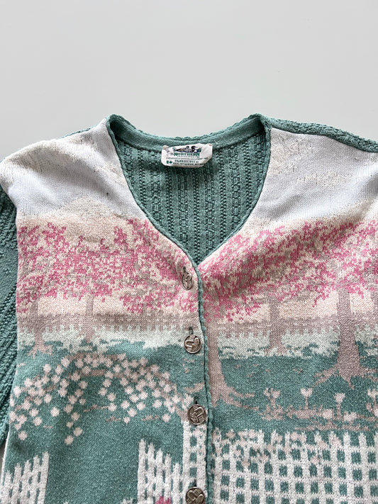 Northern Reflections Landscape Embroidered Sweater-Bust 44