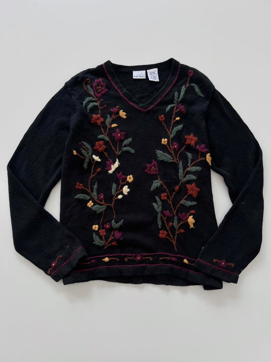 Bobbie Brooks Embroidered Sweater-Bust 46