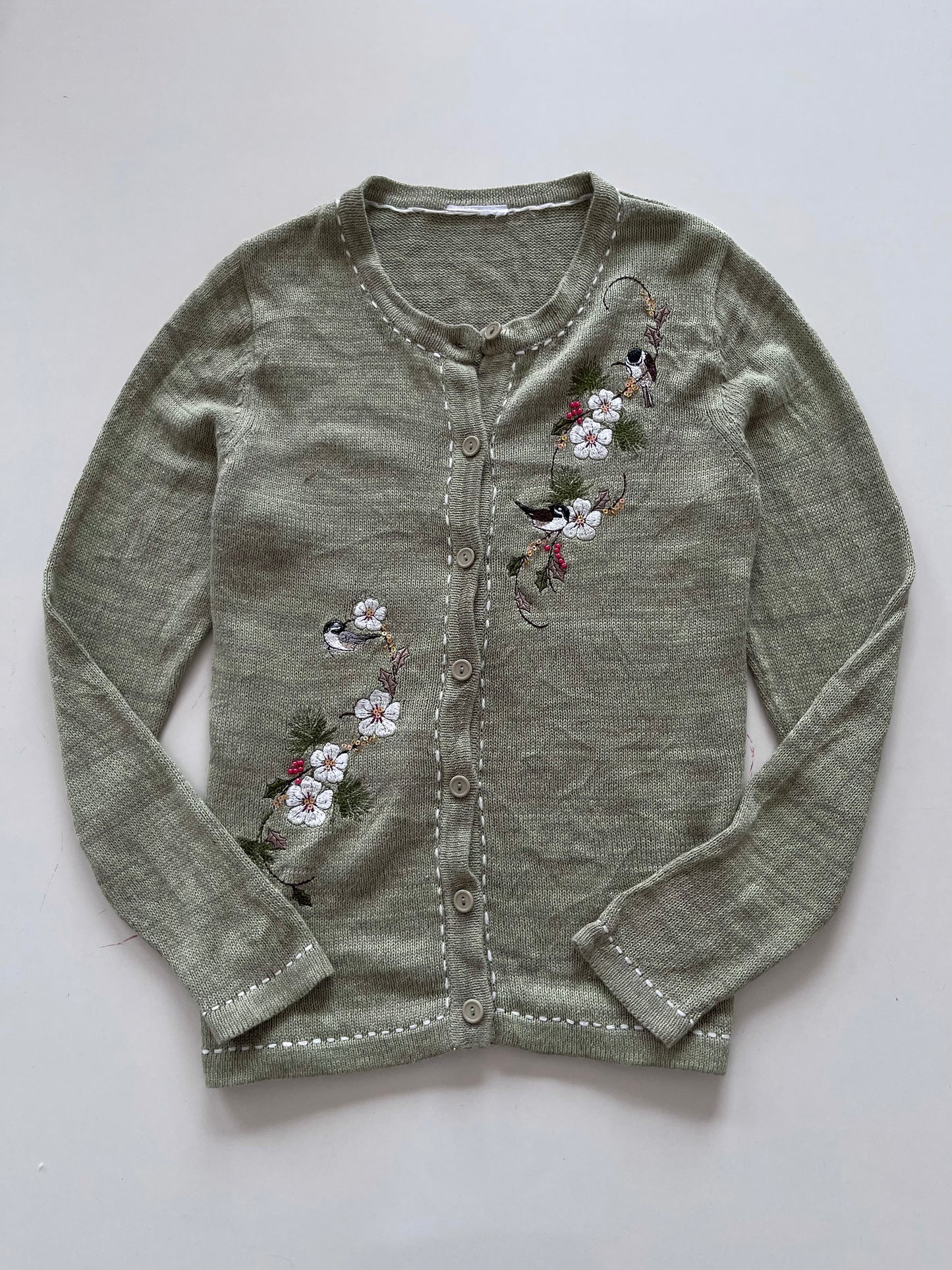Embroidered Sweater-Bust 44