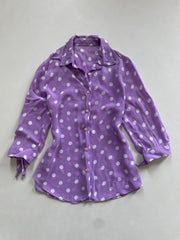 Sheer Polka Dot Shirt-Bust 34