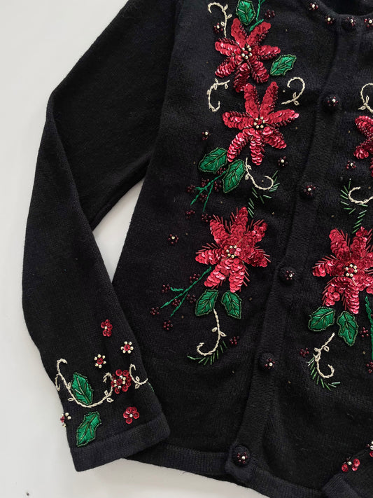 Theme Works Embroidered Sweater Cardigan-Bust 42