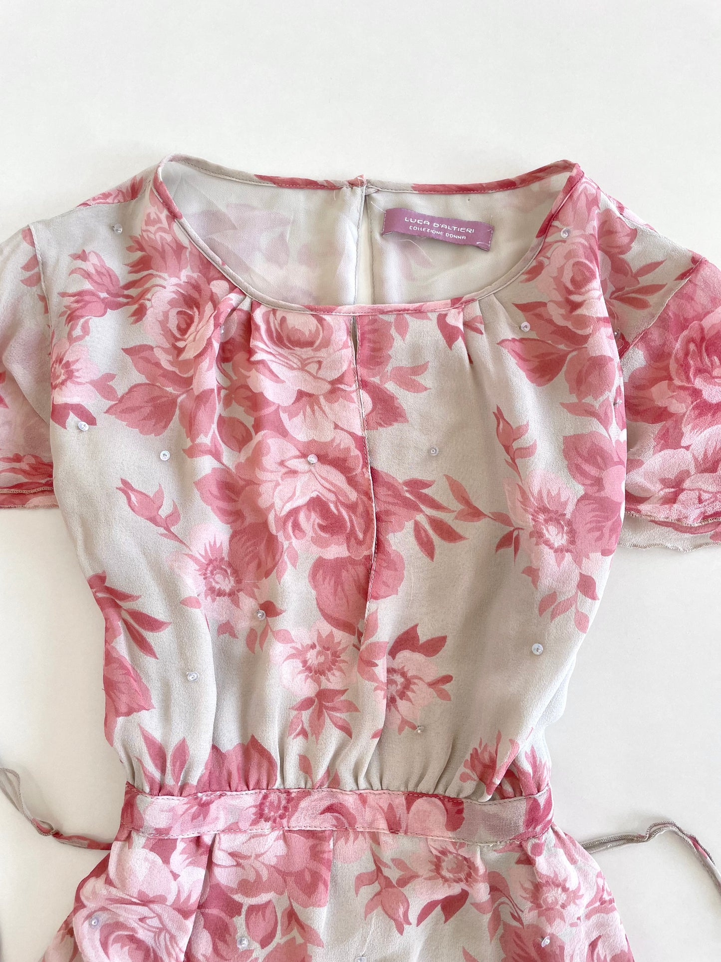 100% Silk Luca D Altieri Top-Bust 34