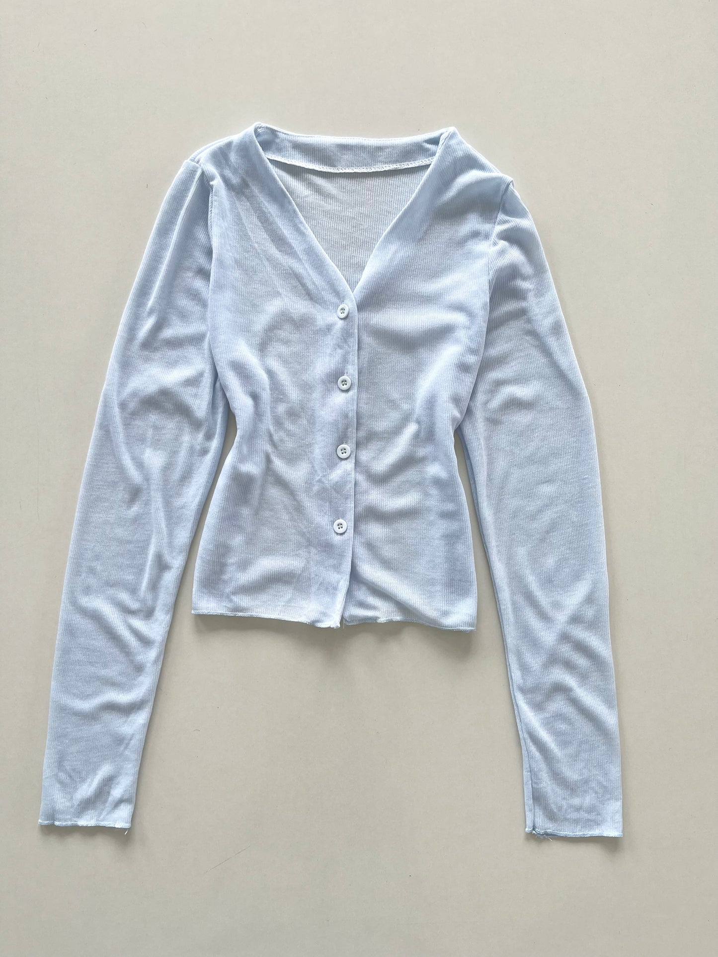 Baby Blue Sheer Top-Bust 32 to 34