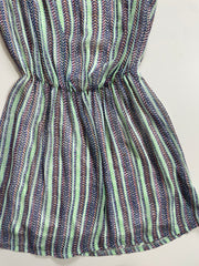 MULTICOLOUR STRIPED DRESS - BUST 38