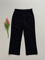 Load image into Gallery viewer, COMMON PLAZA SOLID BLACK PANTS - WAIST 28
