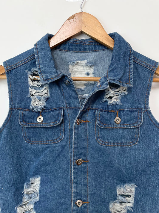 Denim Vest-Bust 36
