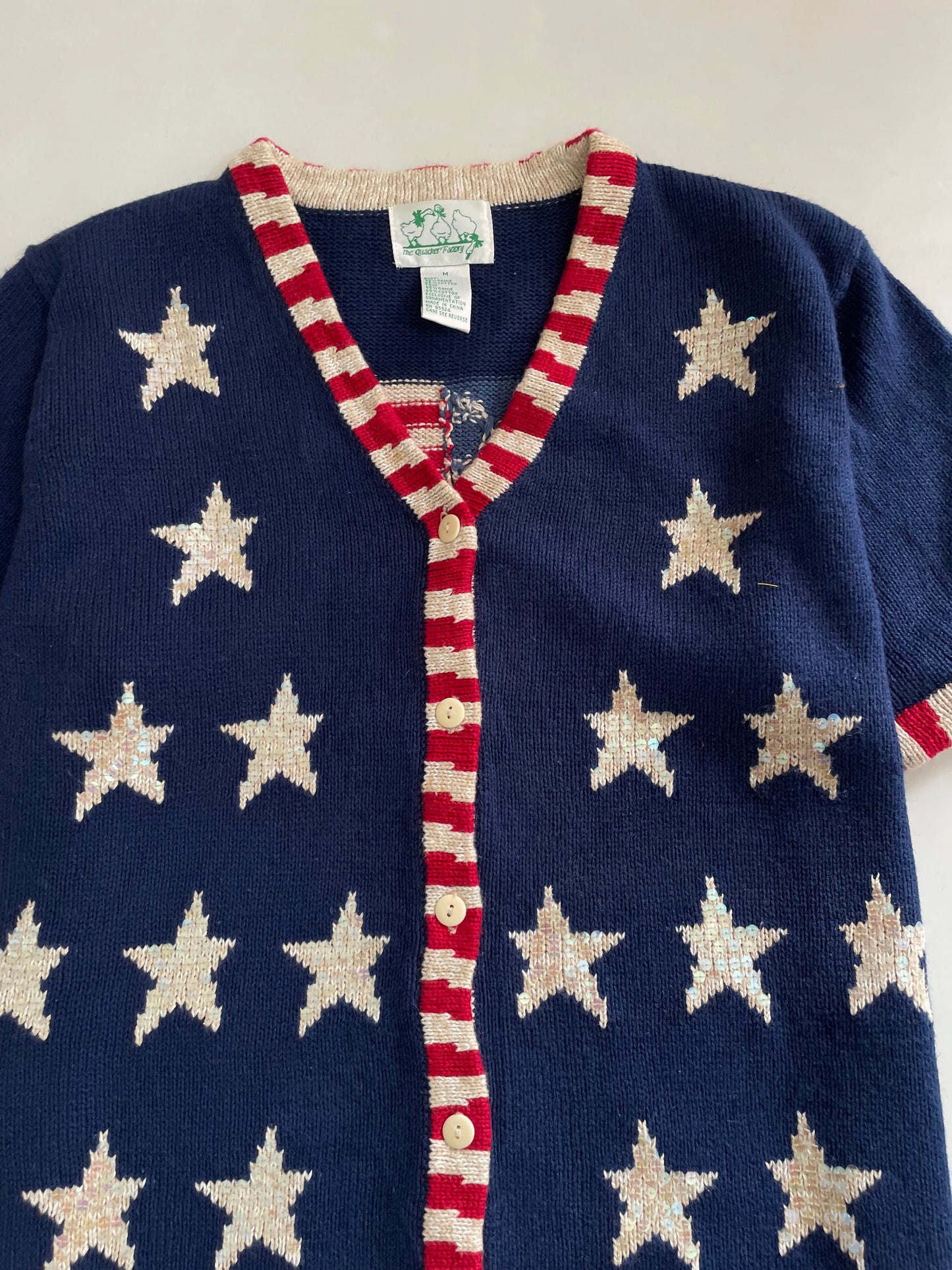 The Quacker Factory Vintage Embroidered Sweater Vest-Bust 42